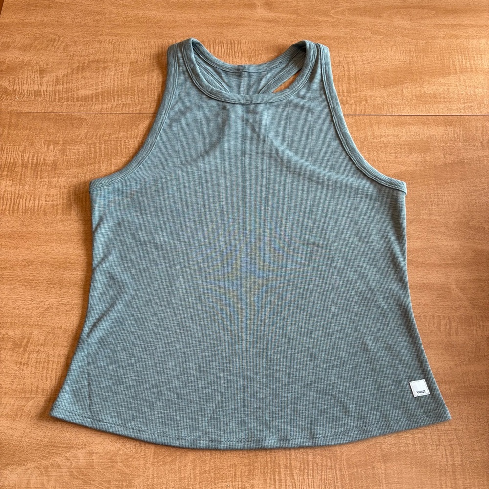 Vuori Olive Green Racer Back Tank Top
